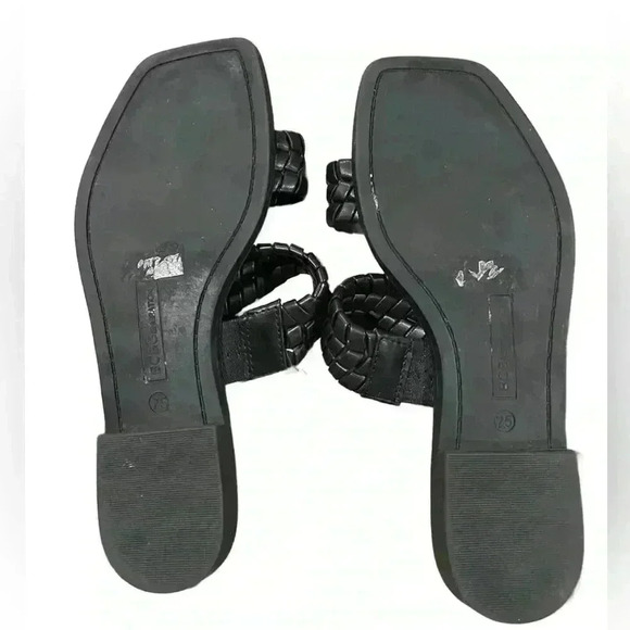 BCBGENERATION Womens Black Comfort Lara Square Toe Slip On Sandals WomenSize 7.5 - Picture 4 of 5